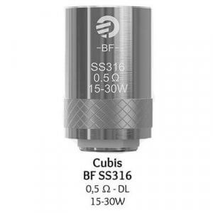 Pack de 5 résistances BF SS316 (0.5) pour Cubis - Joyetech