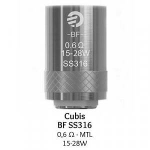 Pack de 5 résistances BF SS316 (0.6) pour Cubis et AIO - Joyetech