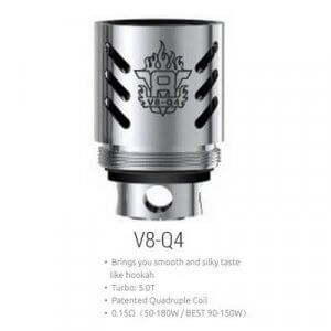 Pack de 3 résistances TFV8 V8-Q4 (0.15) - Smok