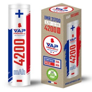 Accu 4200 mAh au format 21700 VAP PROCELL chez Atelier Vapote