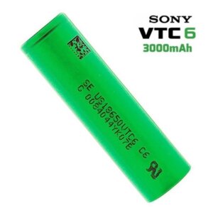 Accu sony VTC 6 300mAh chez Atelier Vapote