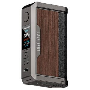 Box centaurus Lost vape Gunmetal walnut wood chez Atelier vapote