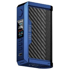 Box centaurus Lost vape Sierra blue carbon fiber chez Atelier vapote