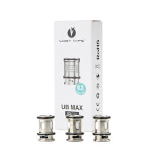 Pack de 3 résistance UB MAX Lost Vape 0,20 ohms chez atelier Vapote