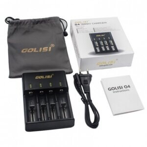 Chargeur 4 accus golisi 2 chez Atelier Vapote