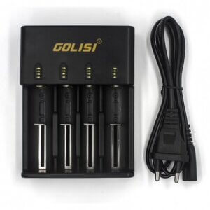 Chargeur 4 accus golisi chez atelier Vapote