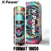 Accu format 18650 de Xpower 4000 mha chez Atelier vapote