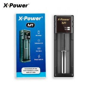 Chargeur M1 simple accu de X Power chez atelier Vapote