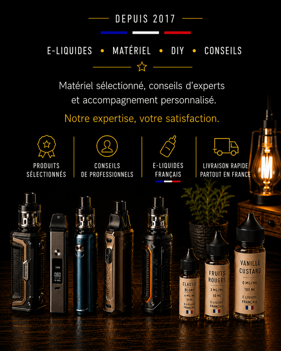 Bandeau mobile Atelier Vapote