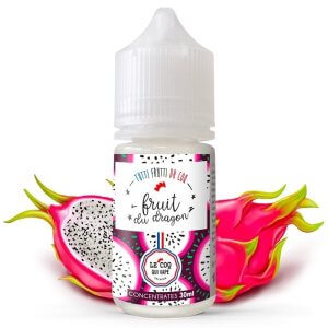 Concentré Fruit du Dragon 30ml Le Coq Qui Vape : saveur douce et exotique de pitaya. Arôme DIY français à doser à 15 % dans une base 50/50.