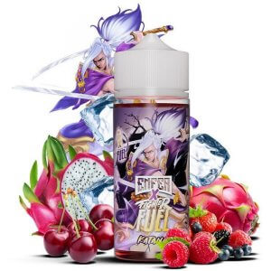 E-liquide Katana 100ml Fighter Fuel x Enfer fruit du dragon fruits rouges cerise frais - disponible chez atelier-vapote.fr