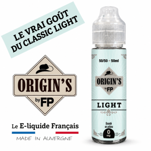 E-liquide Origin's Light 50ml Flavour Power classic blond léger - disponible chez atelier-vapote.fr